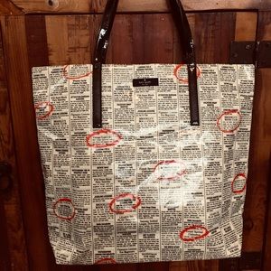 Kate Spade Newspaper Tote Bag